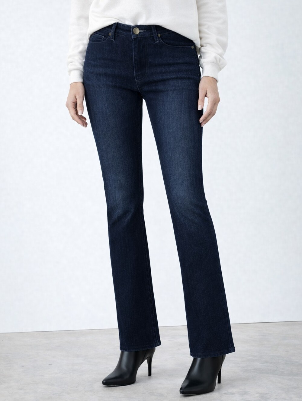 Fidelity Lily High Boocut Jeans Slim Leg Richmond Blue Womens Size 32 Denim
